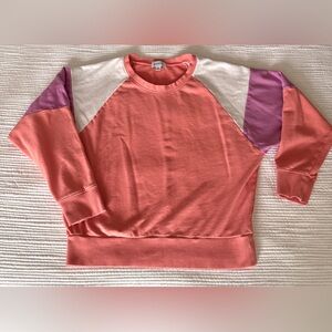 Evereve color block sweatshirt